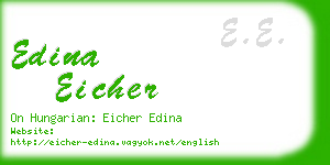 edina eicher business card